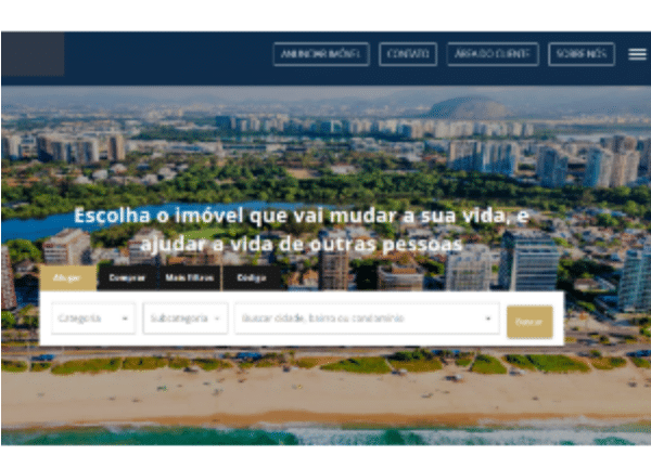 site para corretor de imóveis